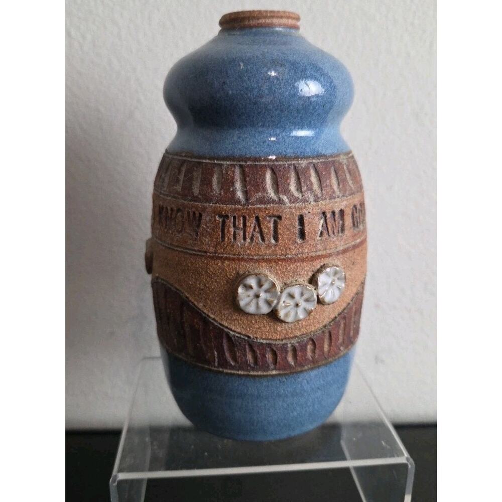 Ed Schrock Down to Earth Pottery Vase Psalm 56:10